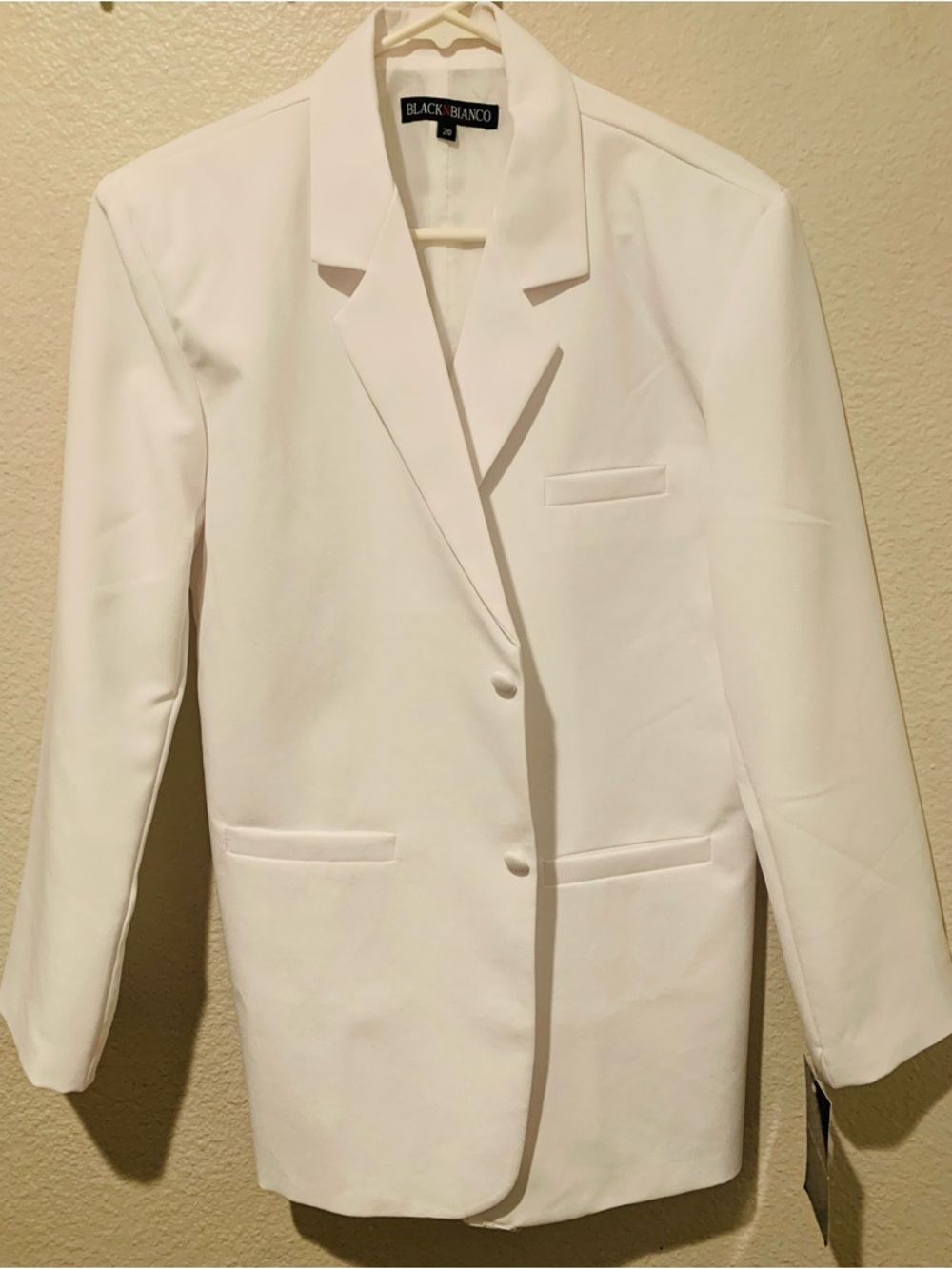 BLACKNBIANCO  Boys White  Blazer Tailored   First Comunión Tailored Blazer